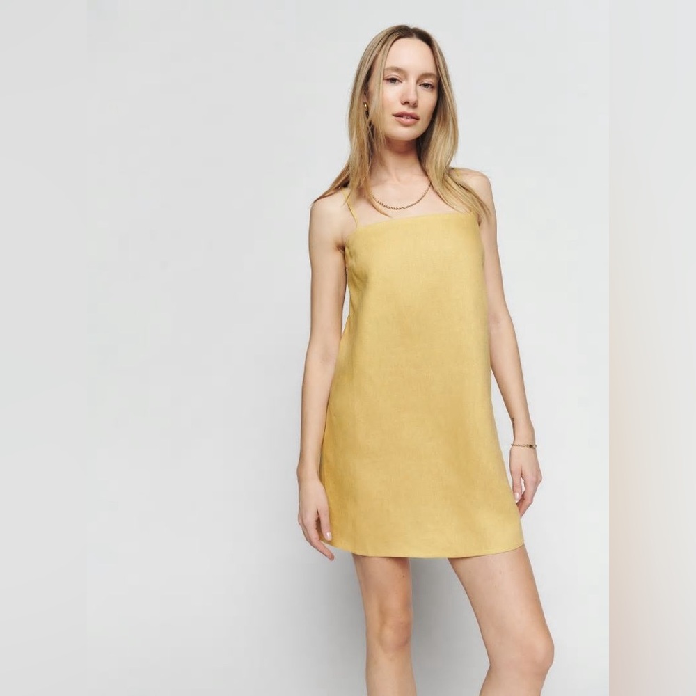 Reformation Aubree Linen Dress - NWT Medium
